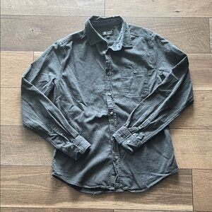 H&M Charcoal Casual Button-Down Shirt